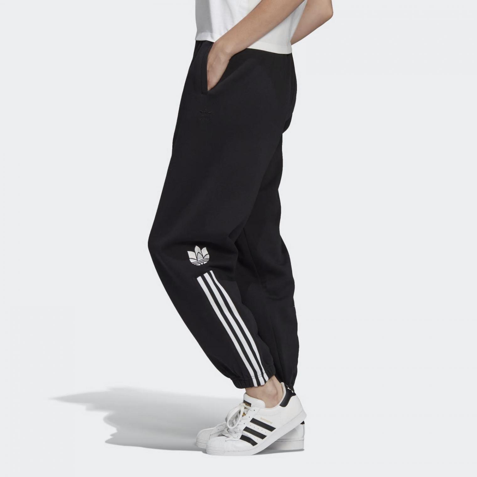 Pantalón Cuffed Black/White | Ropa para en casa Adidas » Starline